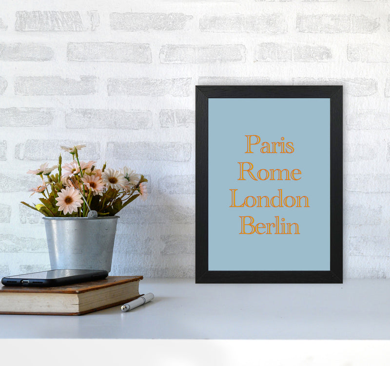 Cities (2) Art Print by Proper Job Studio A4 White Frame