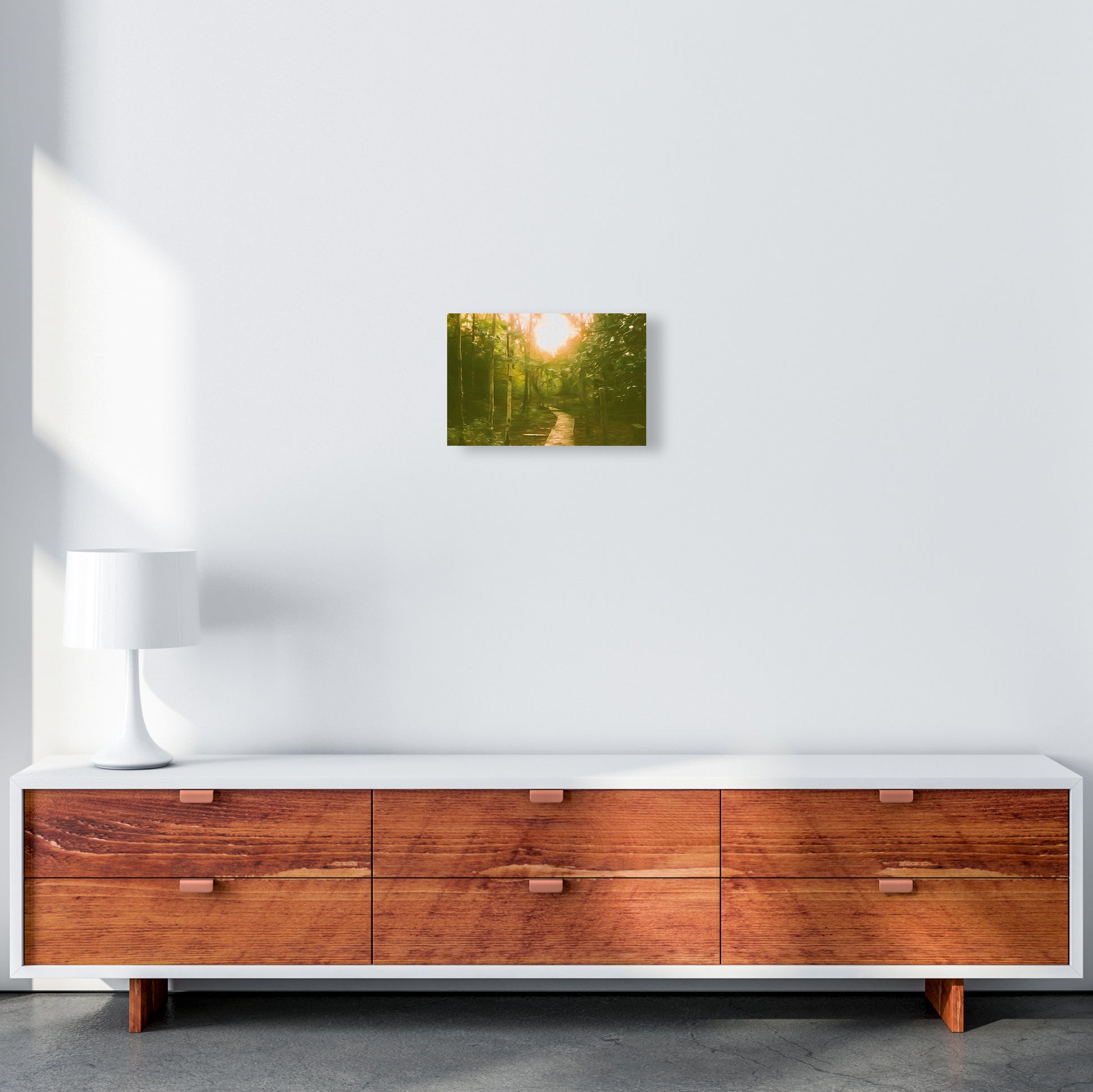 Autumn wood A4 Canvas