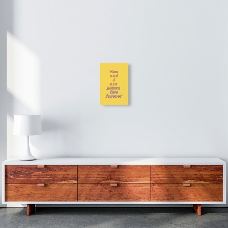 Live forever Art Print by Proper Job Studio A4 Canvas