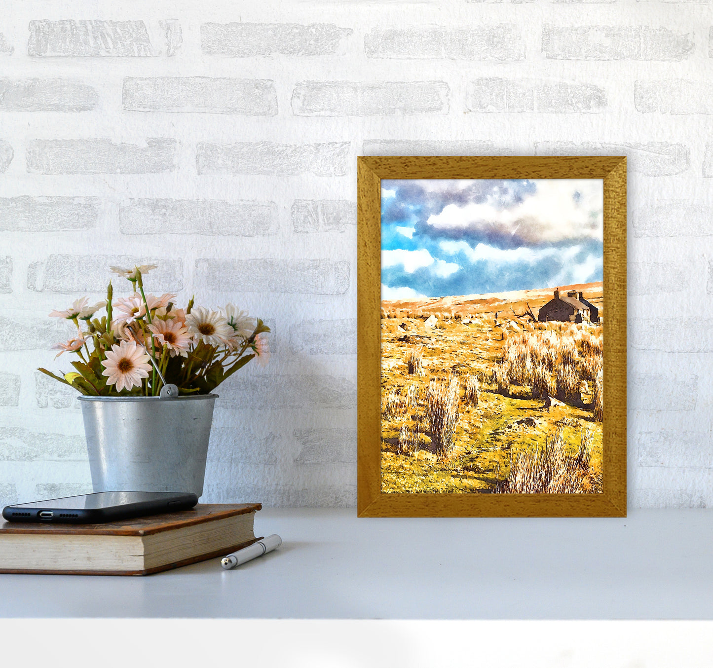 House on Dartmoor 2 Art Print by Proper Job Studio A4 Print Only