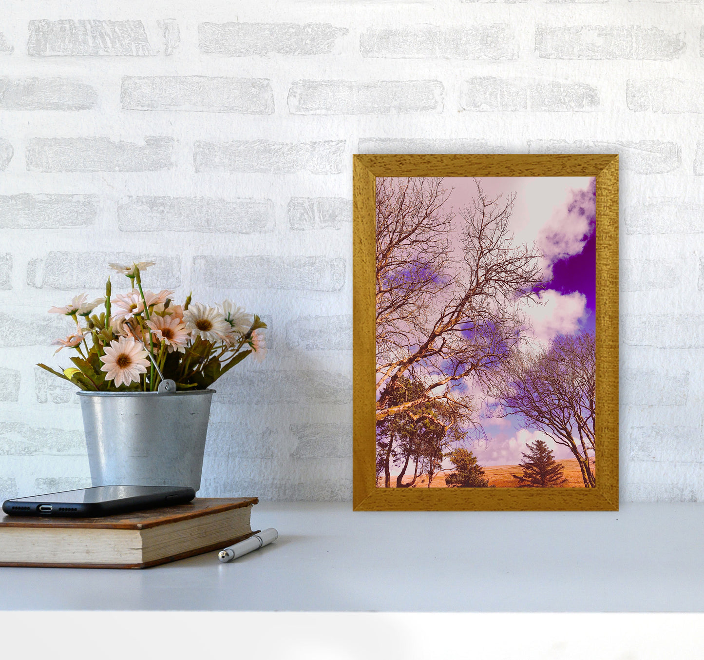 Pink Dartmoor Art Print by Proper Job Studio A4 Print Only