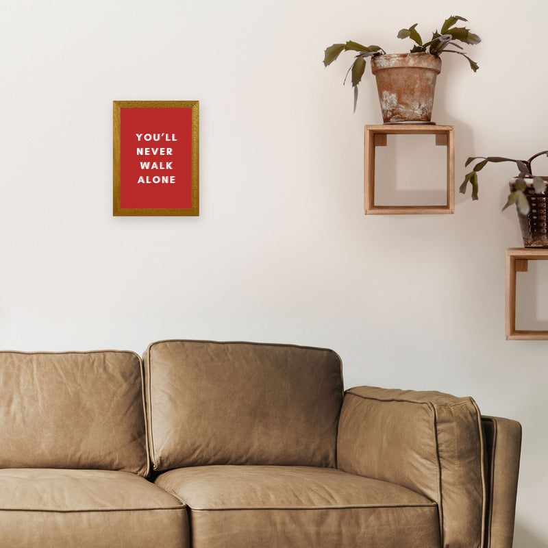 You'll never walk alone Art Print by Proper Job Studio A4 Print Only