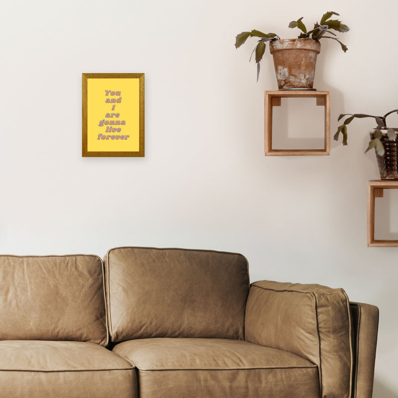 Live forever Art Print by Proper Job Studio A4 Print Only