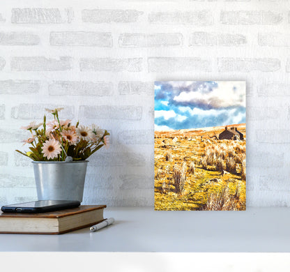 House on Dartmoor 2 Art Print by Proper Job Studio A4 Black Frame