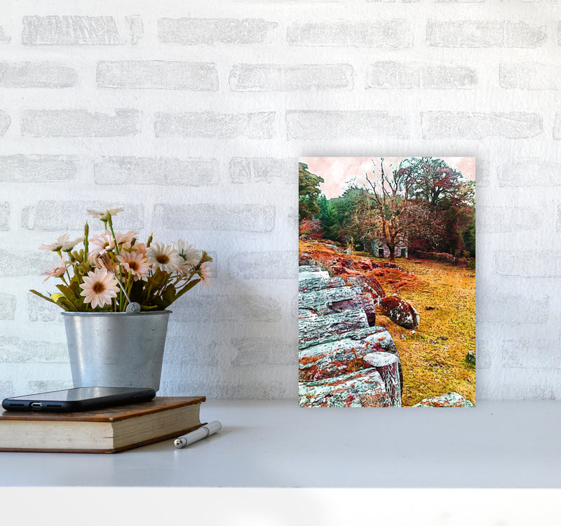 House on Dartmoor Art Print by Proper Job Studio A4 Black Frame