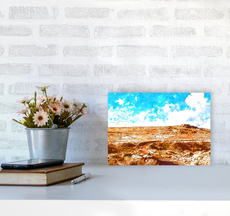 Dartmoor Tor Art Print by Proper Job Studio A4 Black Frame