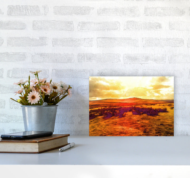 Dartmoor 3 Art Print by Proper Job Studio A4 Black Frame