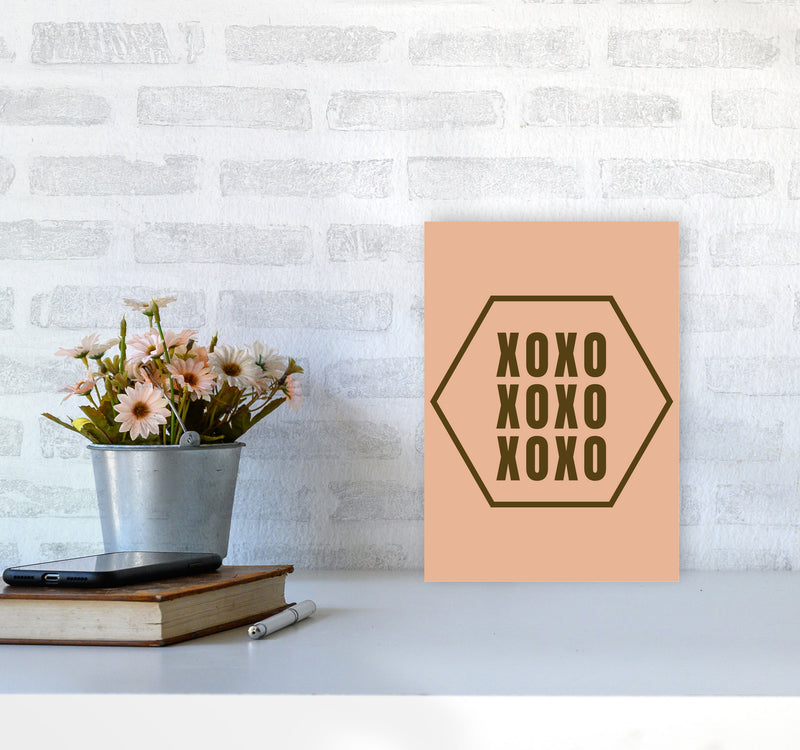 XOXO Art Print by Proper Job Studio A4 Black Frame