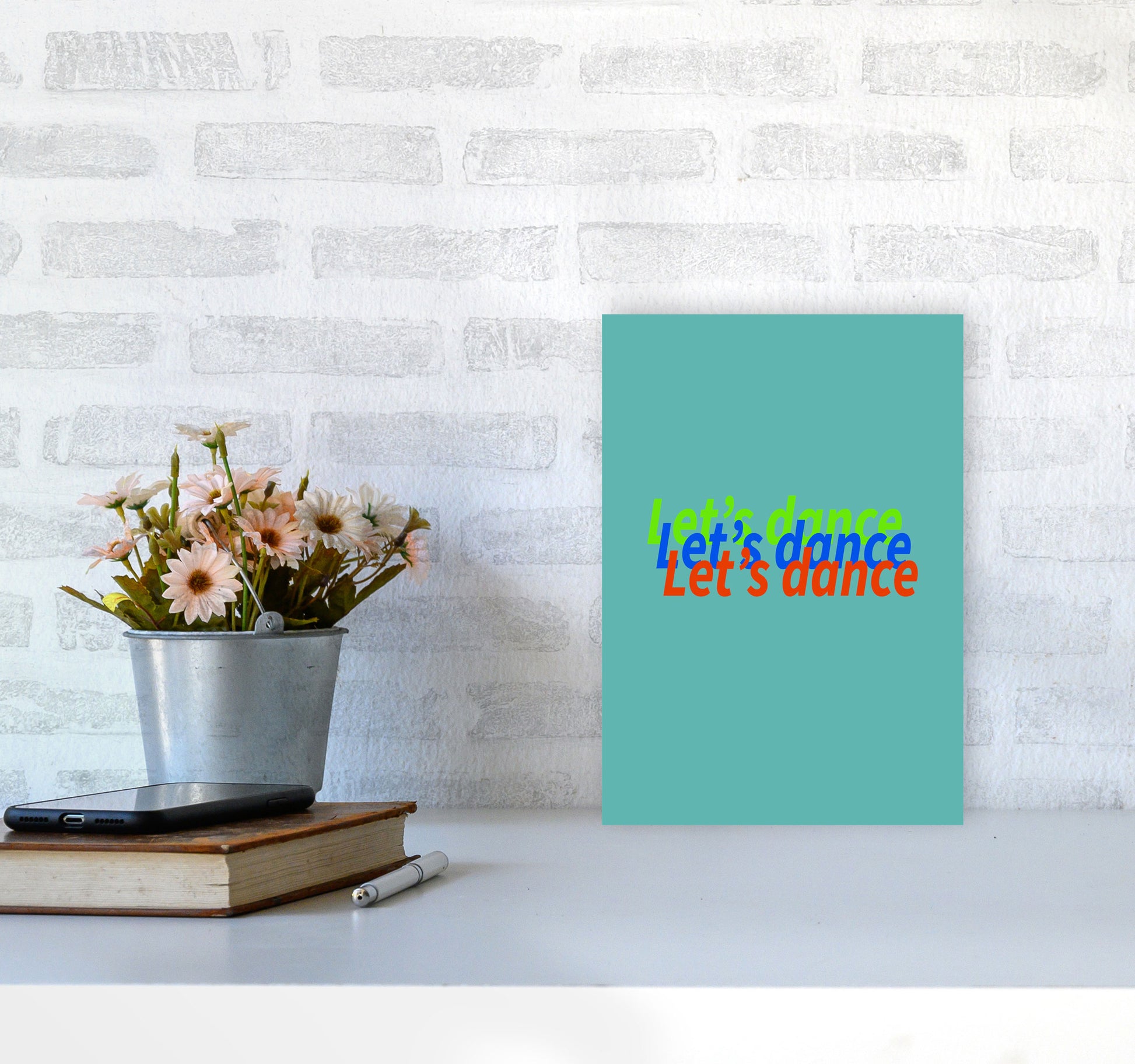 Let's Dance Art Print by Proper Job Studio A4 Black Frame