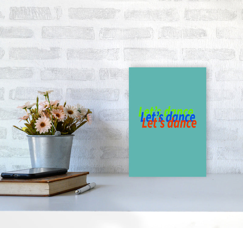 Let's Dance Art Print by Proper Job Studio A4 Black Frame