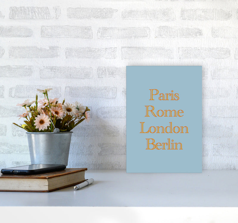 Cities (2) Art Print by Proper Job Studio A4 Black Frame