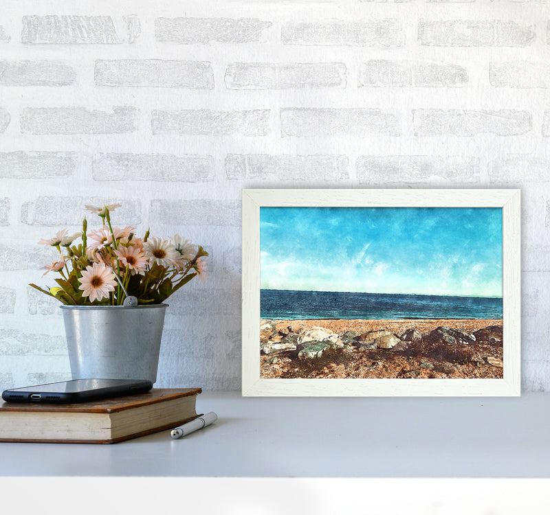 A day at the beach 2 A4 Oak Frame
