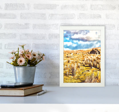 House on Dartmoor 2 Art Print by Proper Job Studio A4 Oak Frame