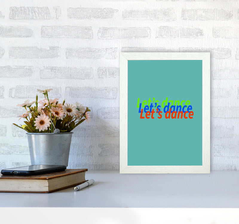 Let's Dance Art Print by Proper Job Studio A4 Oak Frame