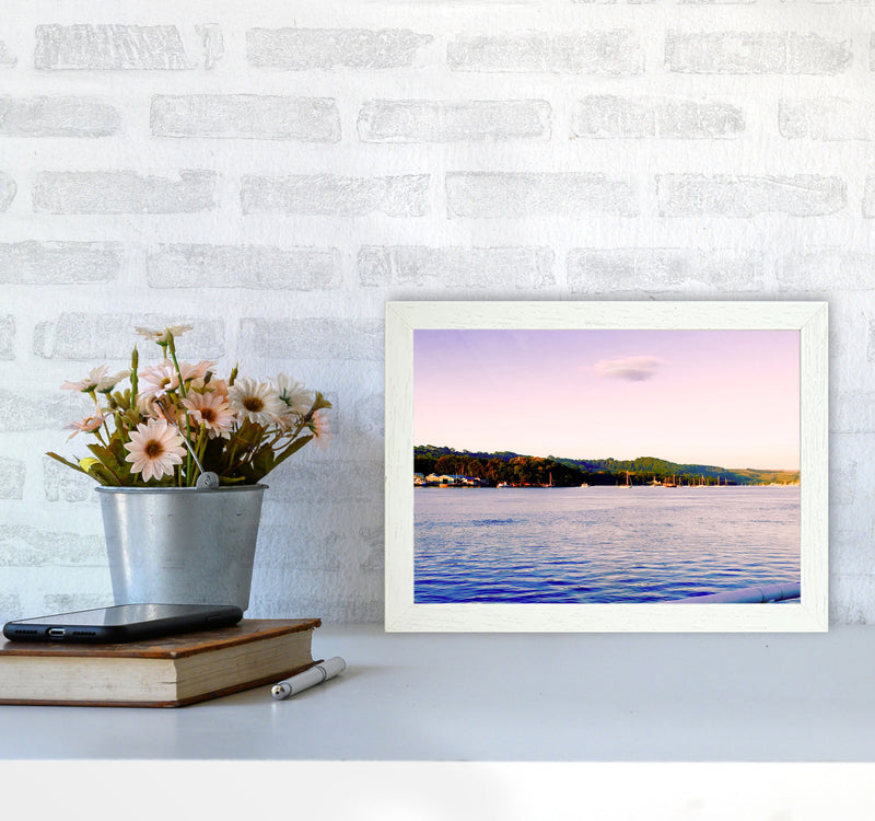 Calm ocean morning Art Print by Proper Job Studio A4 Oak Frame
