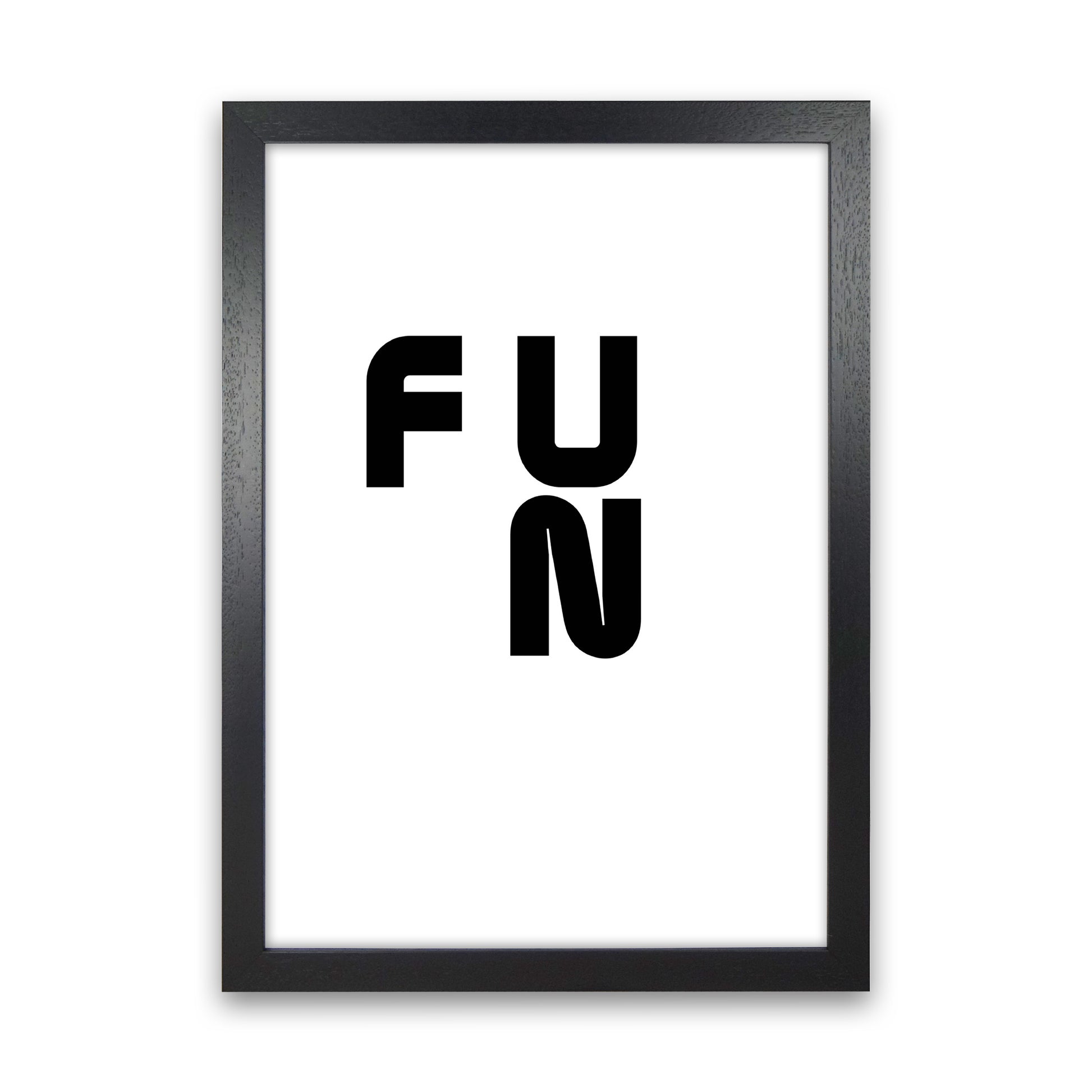 Fun Quote Art Print by Proper Job Studio Black Grain