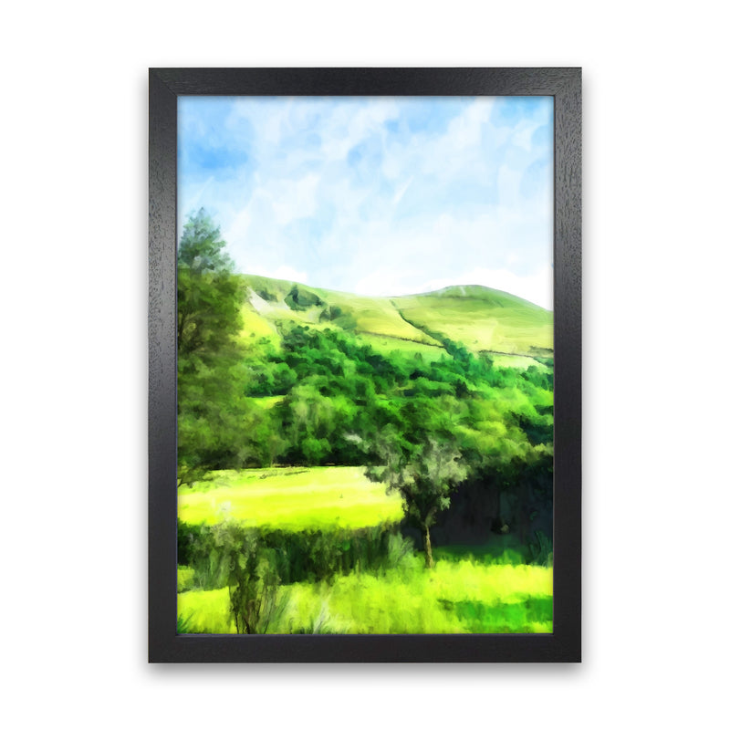 Snowdonia by Day Art Print by Proper Job Studio Black Grain