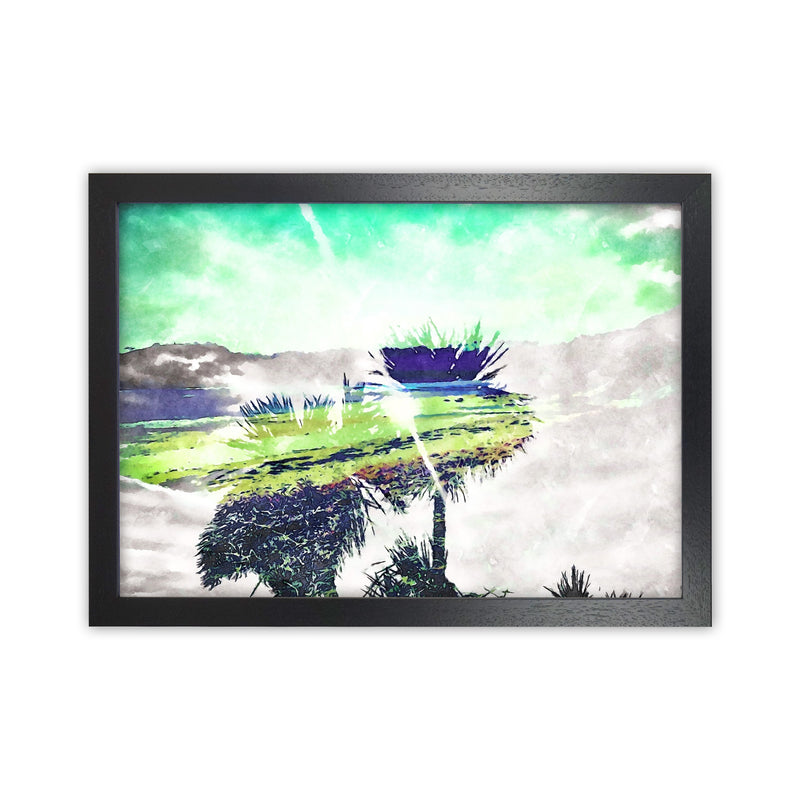 Hazy Sun Art Print by Proper Job Studio Black Grain