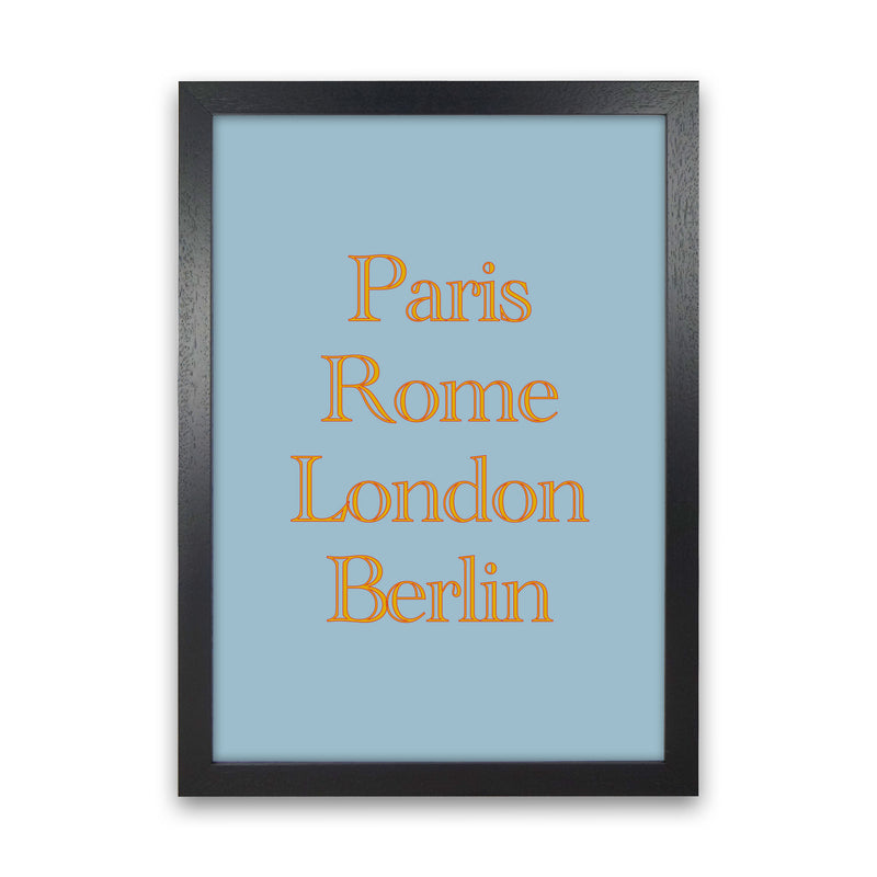 Cities (2) Art Print by Proper Job Studio Black Grain