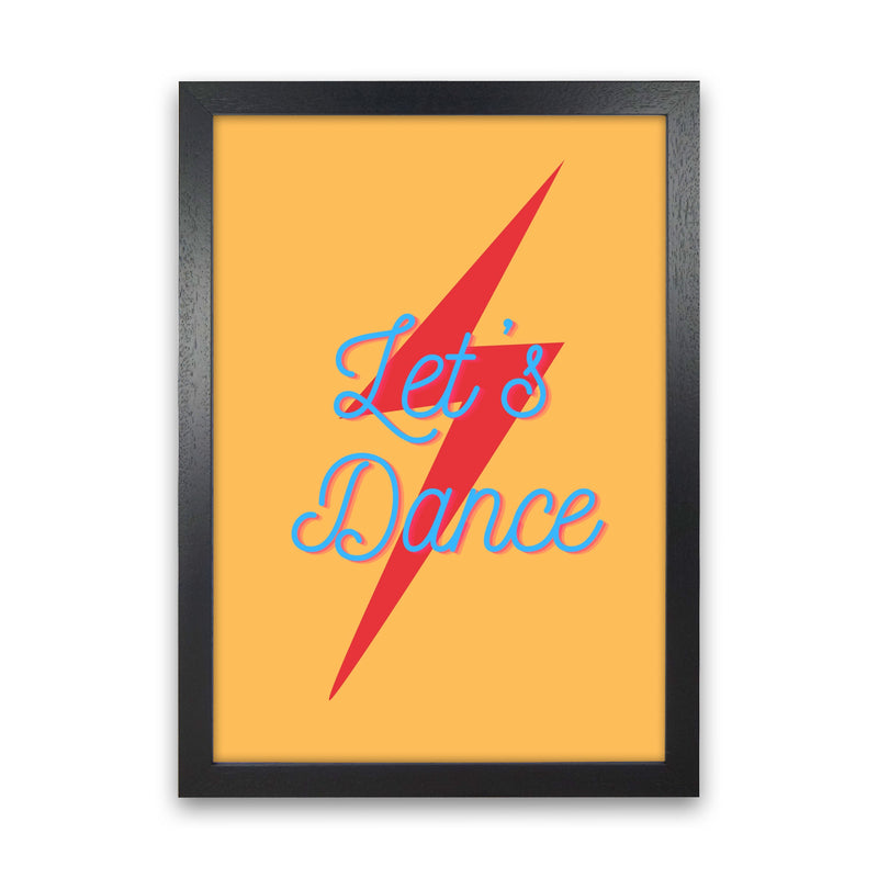 Let's dance 2 Art Print by Proper Job Studio Black Grain