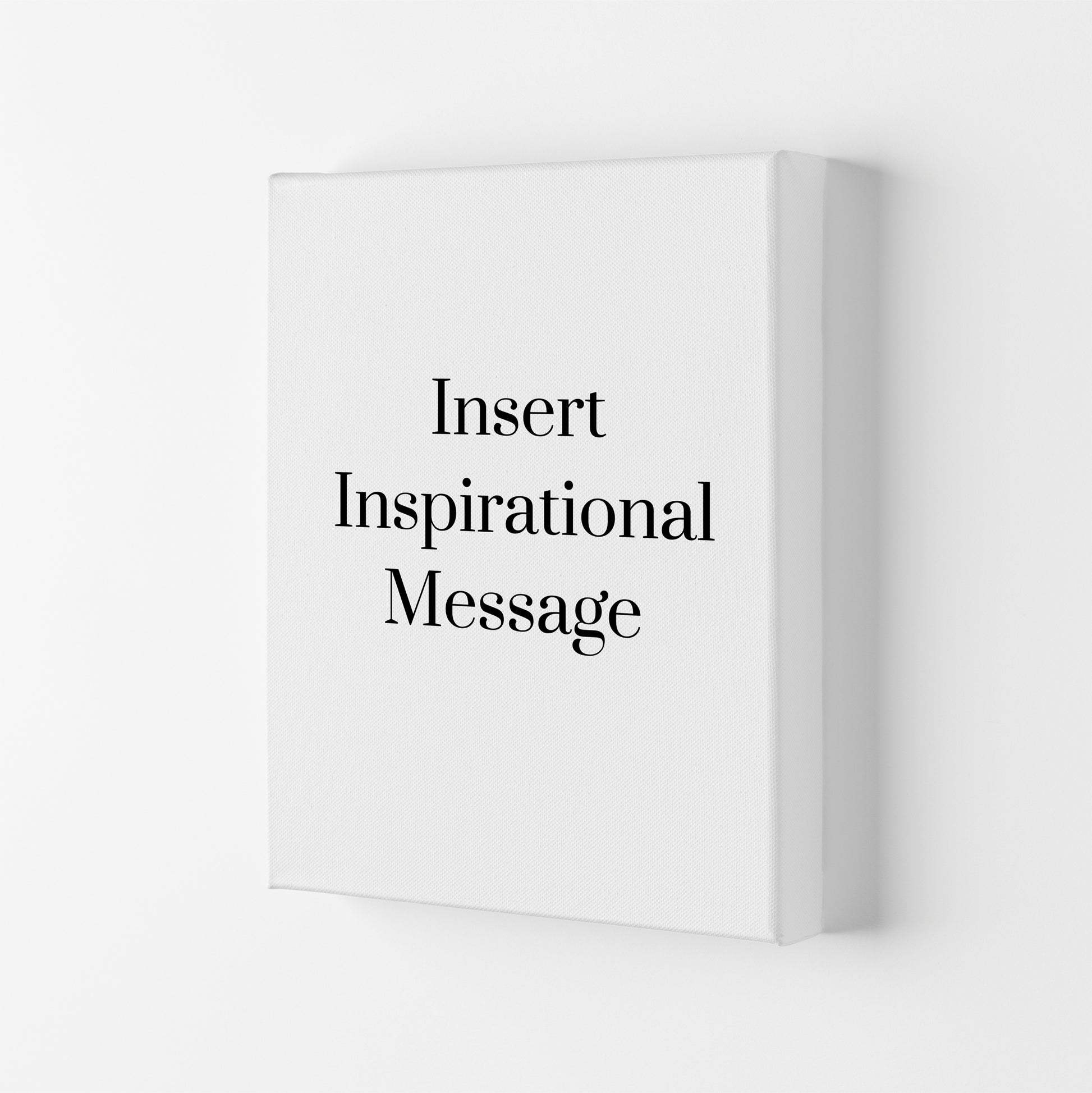 Insert message Quote Art Print by Proper Job Studio Canvas