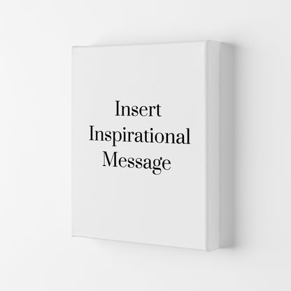 Insert message Quote Art Print by Proper Job Studio Canvas