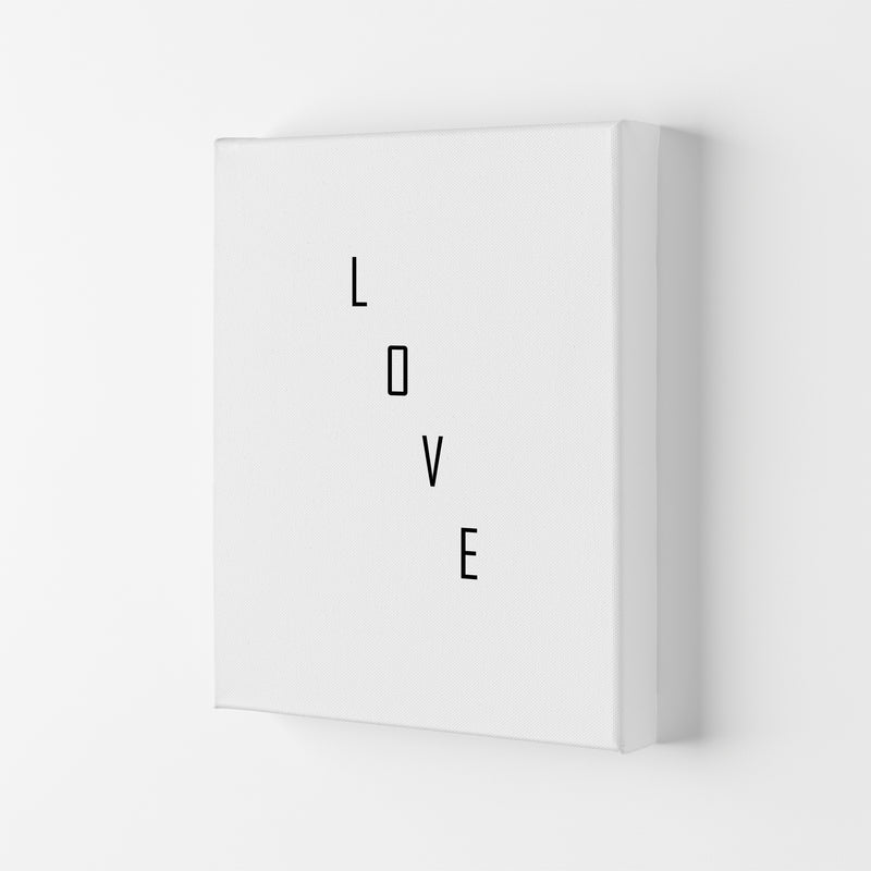 Love Quote Art Print by Proper Job Studio Canvas