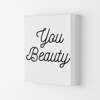 You beauty Quote Art Print by Proper Job Studio Canvas