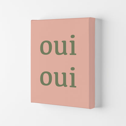 OUI OUI Art Print by Proper Job Studio Canvas