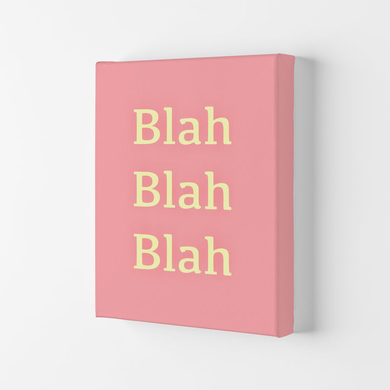 Blah Blah Blah Art Print by Proper Job Studio Canvas