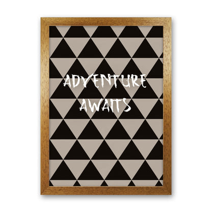 Adventure Quote Art Print by Proper Job Studio Oak Grain