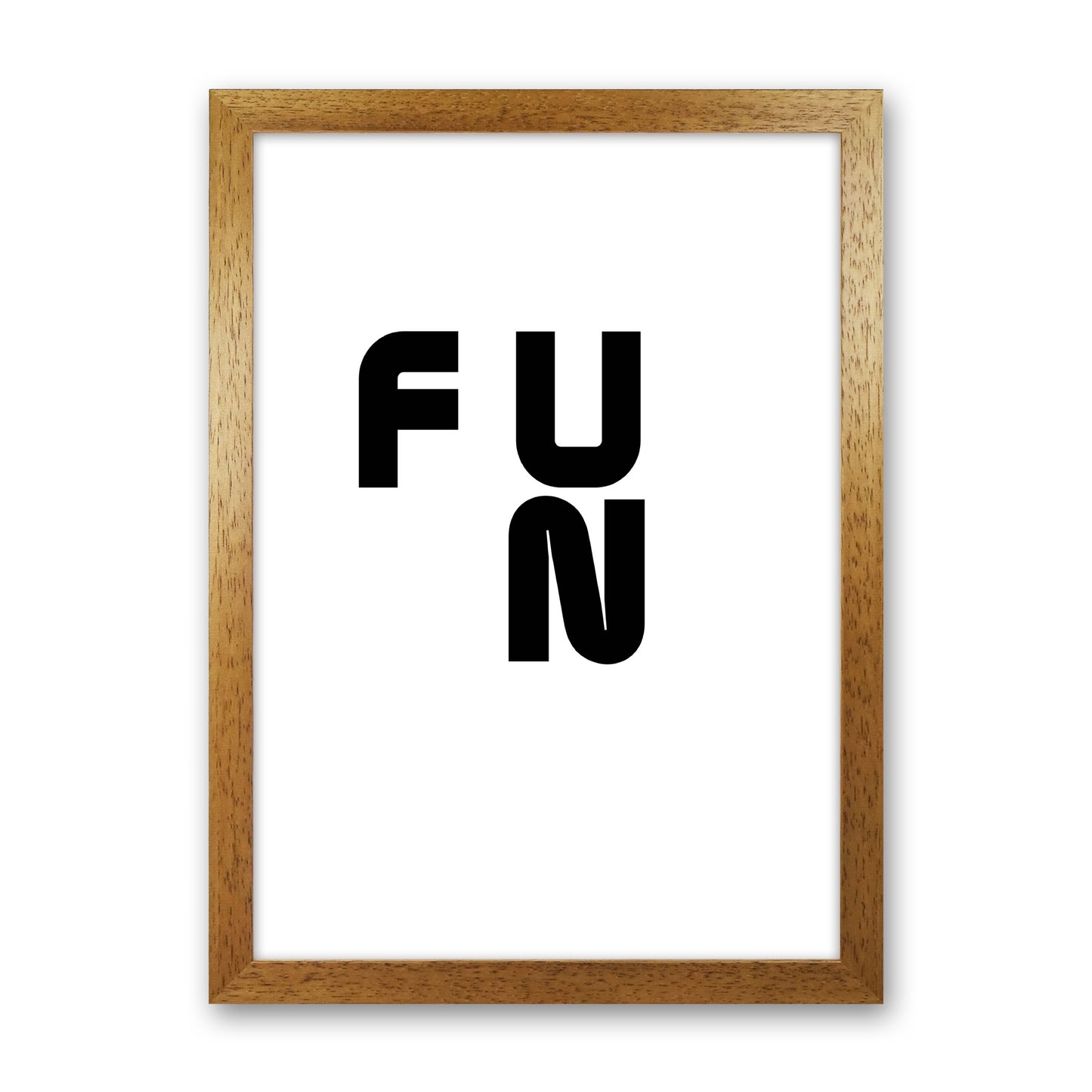 Fun Quote Art Print by Proper Job Studio Oak Grain