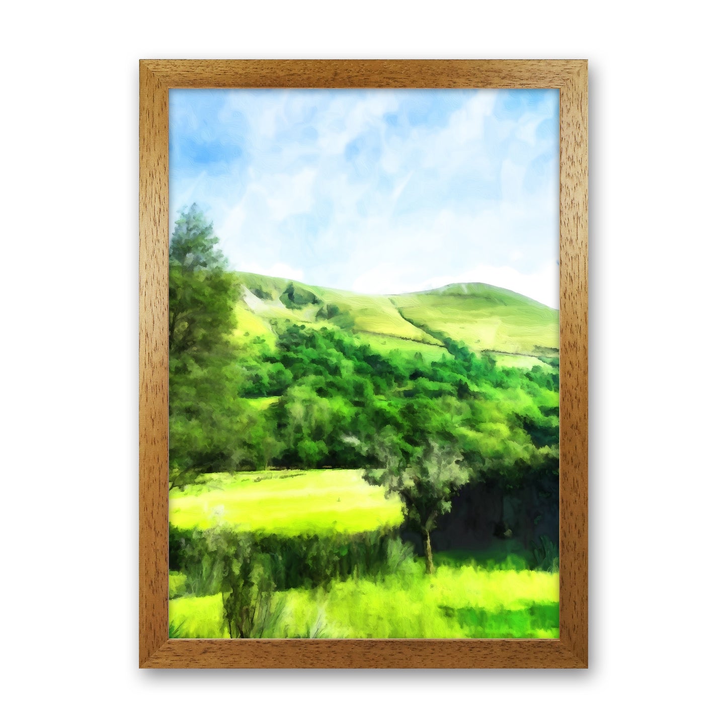 Snowdonia by Day Art Print by Proper Job Studio Oak Grain