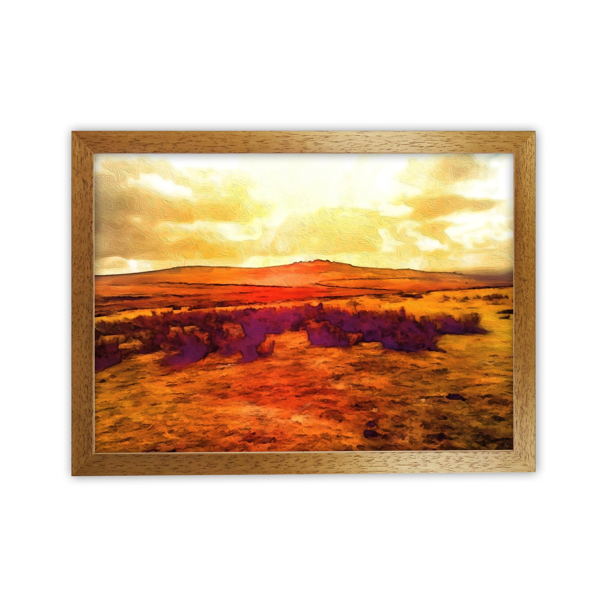 Dartmoor 3 Art Print by Proper Job Studio Oak Grain