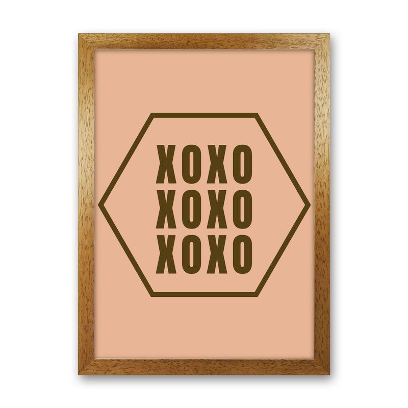 XOXO Art Print by Proper Job Studio Oak Grain