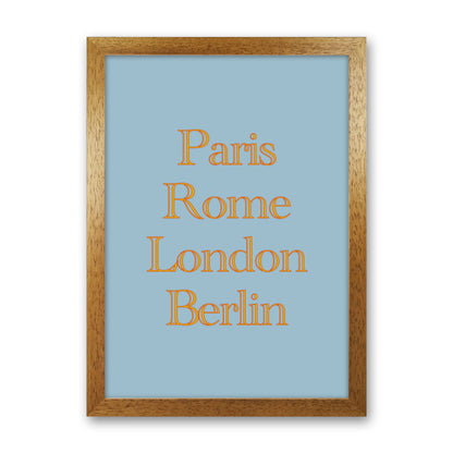 Cities (2) Art Print by Proper Job Studio Oak Grain