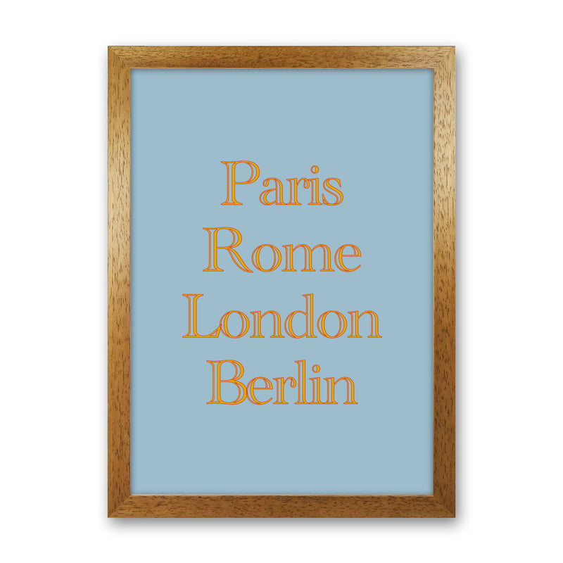 Cities (2) Art Print by Proper Job Studio Oak Grain
