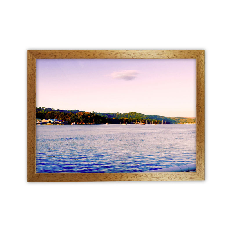 Calm ocean morning Art Print by Proper Job Studio Oak Grain