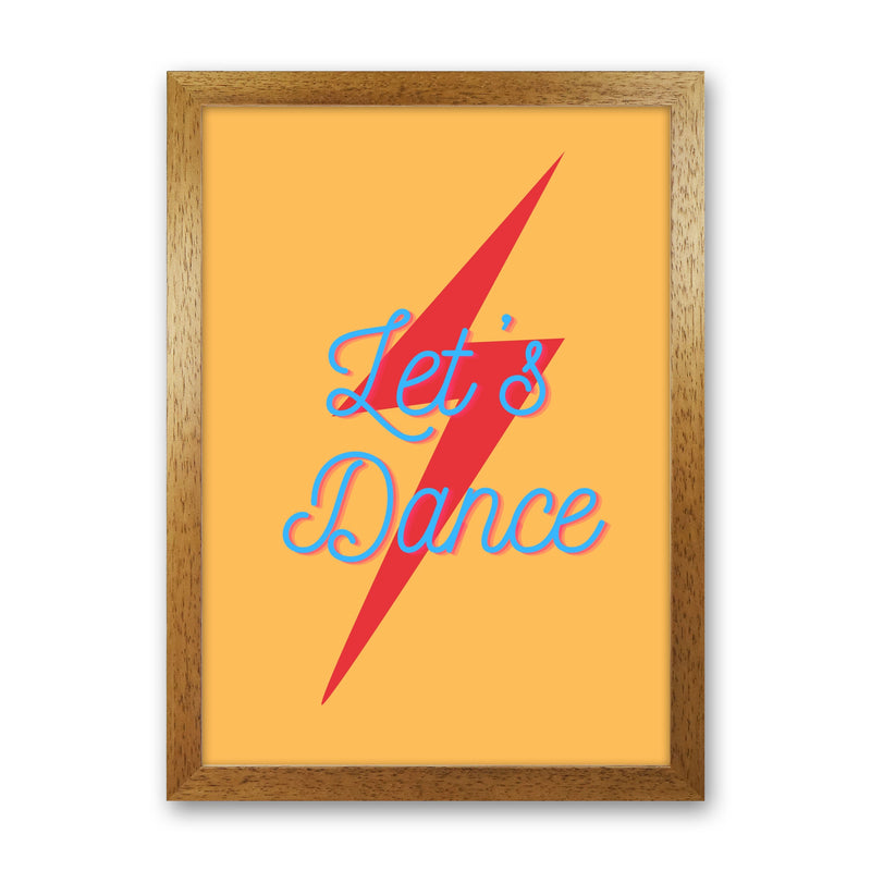 Let's dance 2 Art Print by Proper Job Studio Oak Grain
