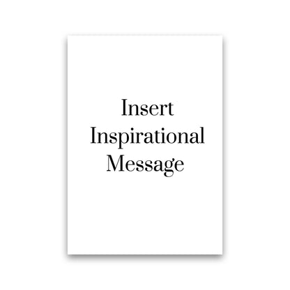 Insert message Quote Art Print by Proper Job Studio Print Only