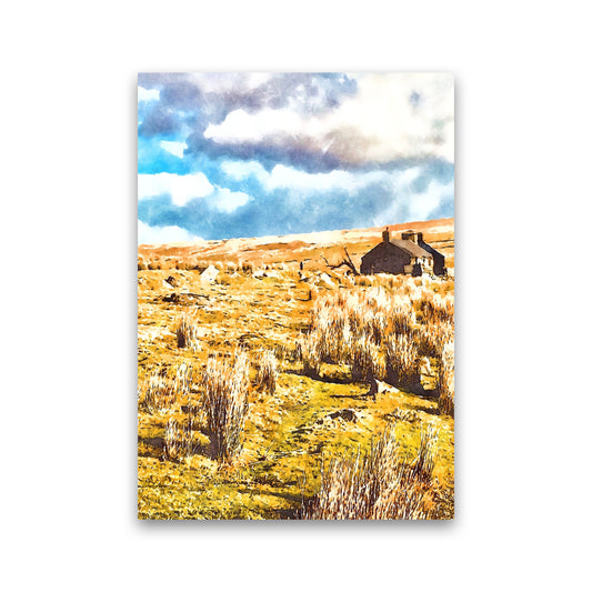 House on Dartmoor 2 Art Print by Proper Job Studio Print Only