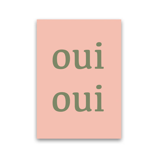OUI OUI Art Print by Proper Job Studio Print Only