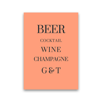 Drinks Art Print by Proper Job Studio Print Only