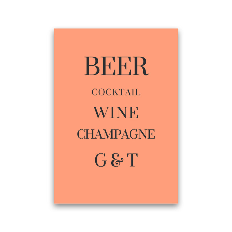 Drinks Art Print by Proper Job Studio Print Only