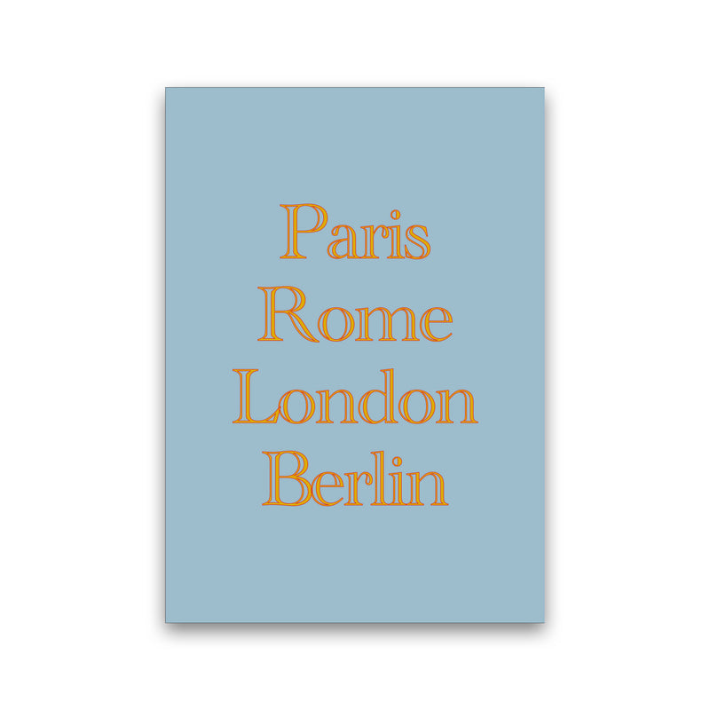 Cities (2) Art Print by Proper Job Studio Print Only