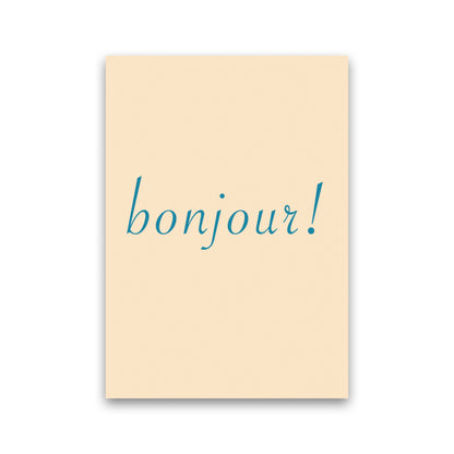 Bonjour Art Print by Proper Job Studio Print Only