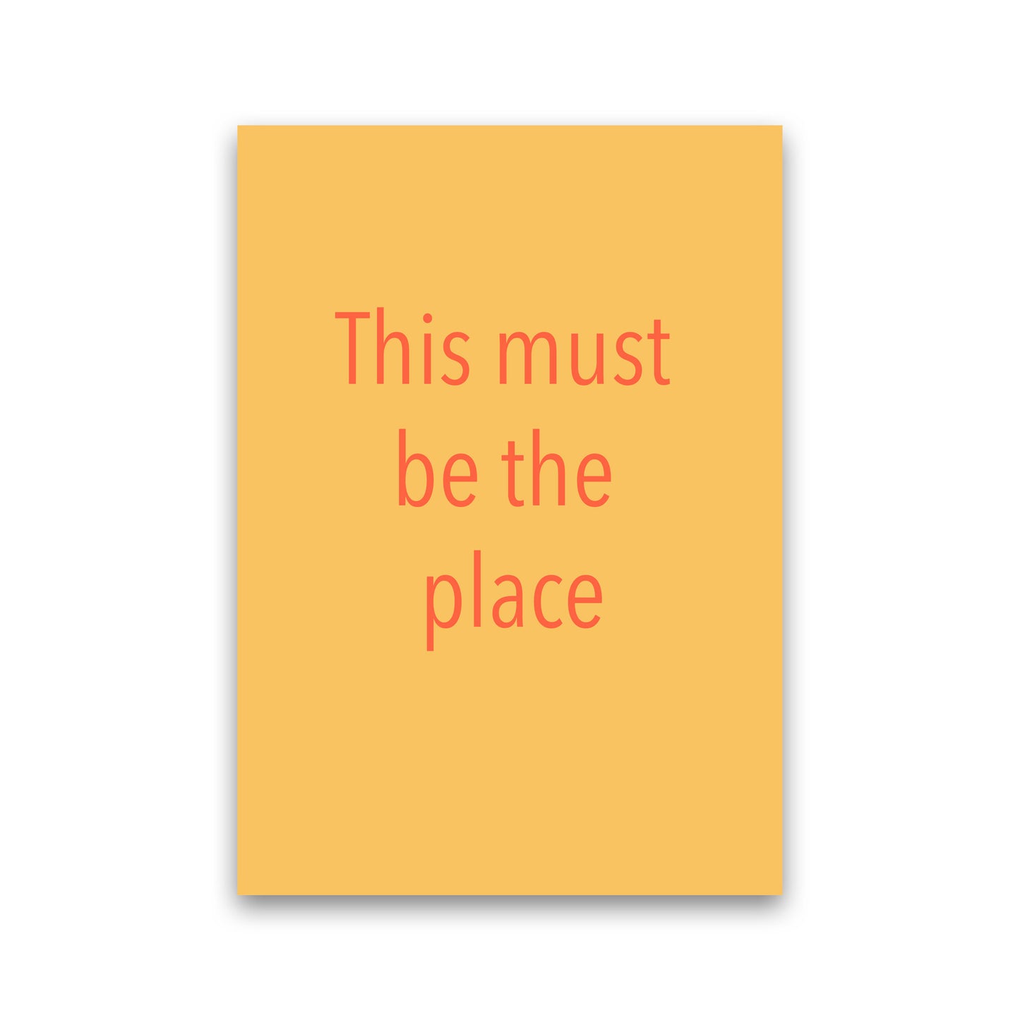 This must be the place Art Print by Proper Job Studio Print Only