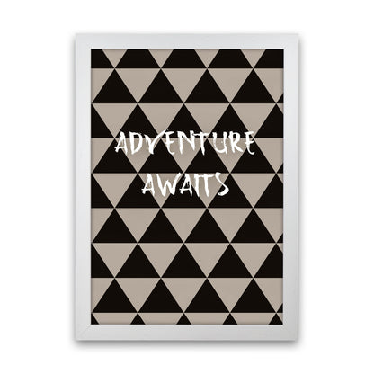 Adventure Quote Art Print by Proper Job Studio White Grain