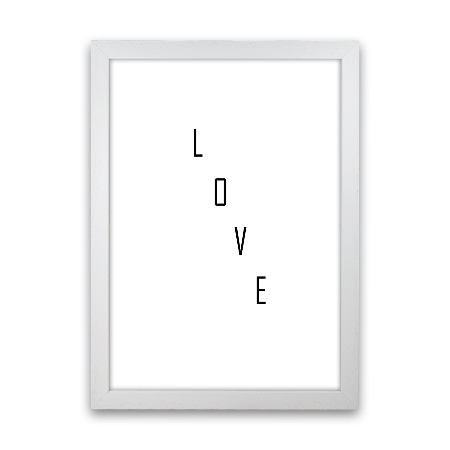 Love Quote Art Print by Proper Job Studio White Grain