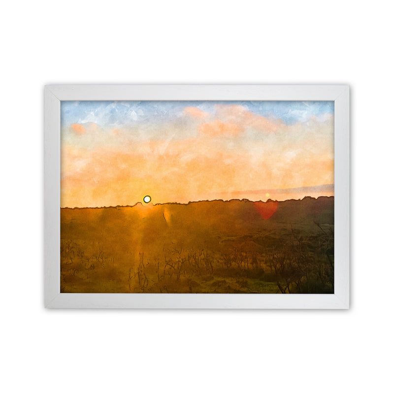 Sunset over Dartmoor White Grain